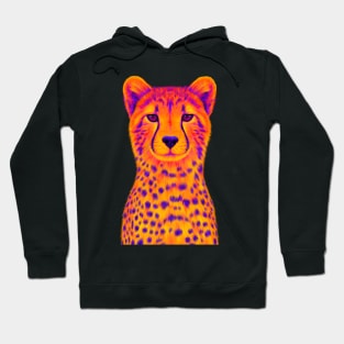 Orange and Purple Cheetah Hoodie